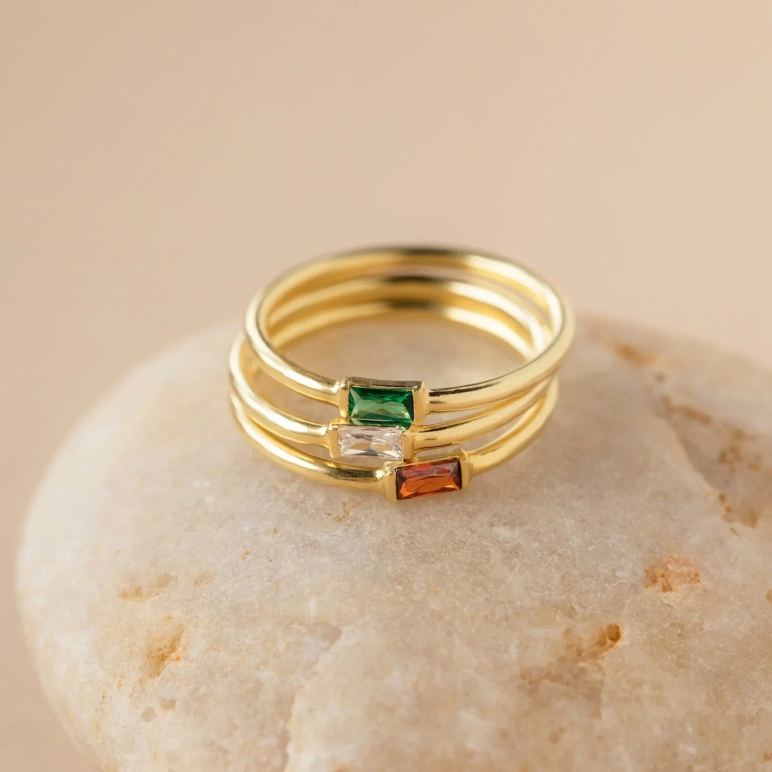 Baguette Birthstone Ring