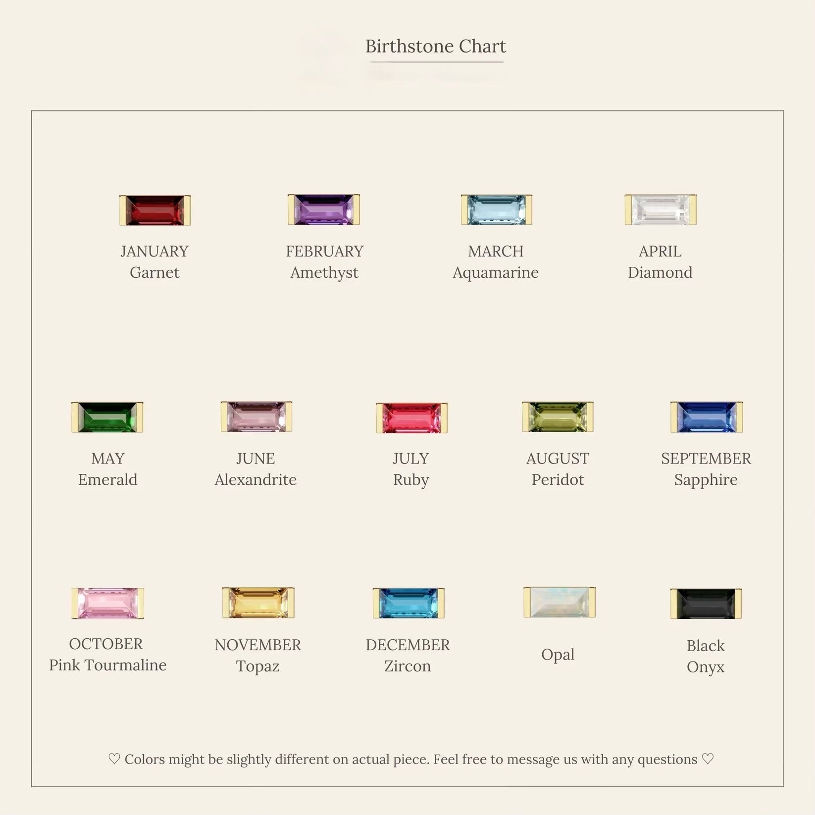 Emery Birthstone Necklace