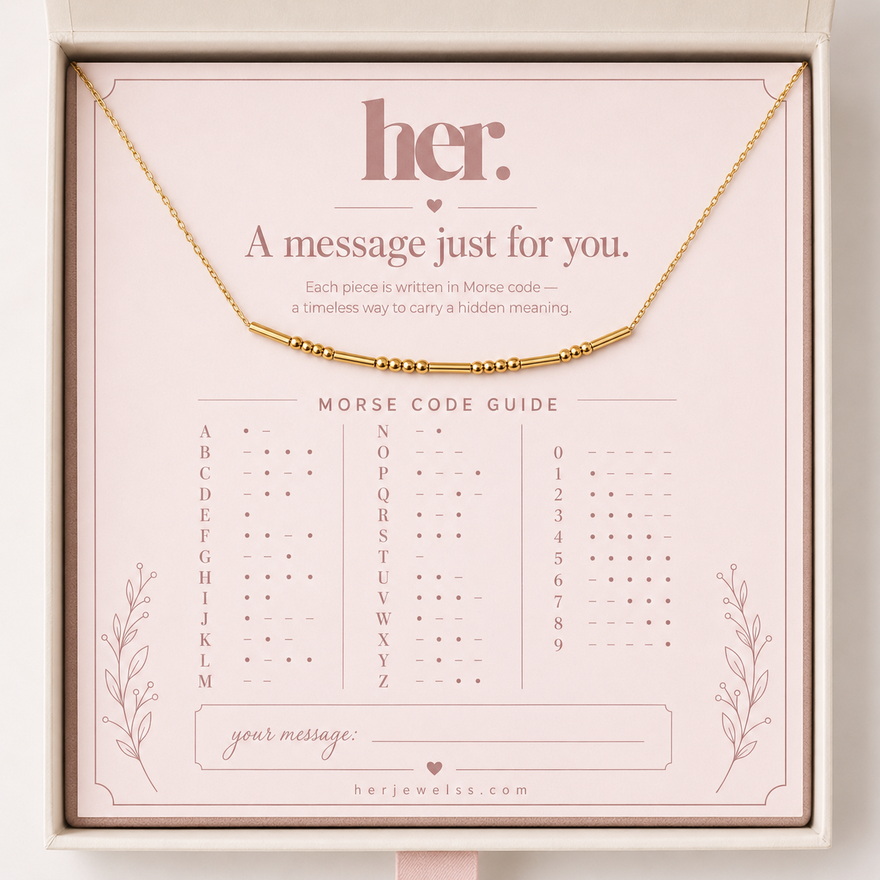 Morse Code Necklace